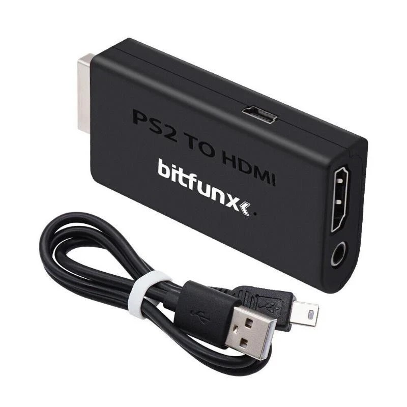 Bitfunx HDMI-compatible Converter Adapter Ypbpr Input for Sony PS2