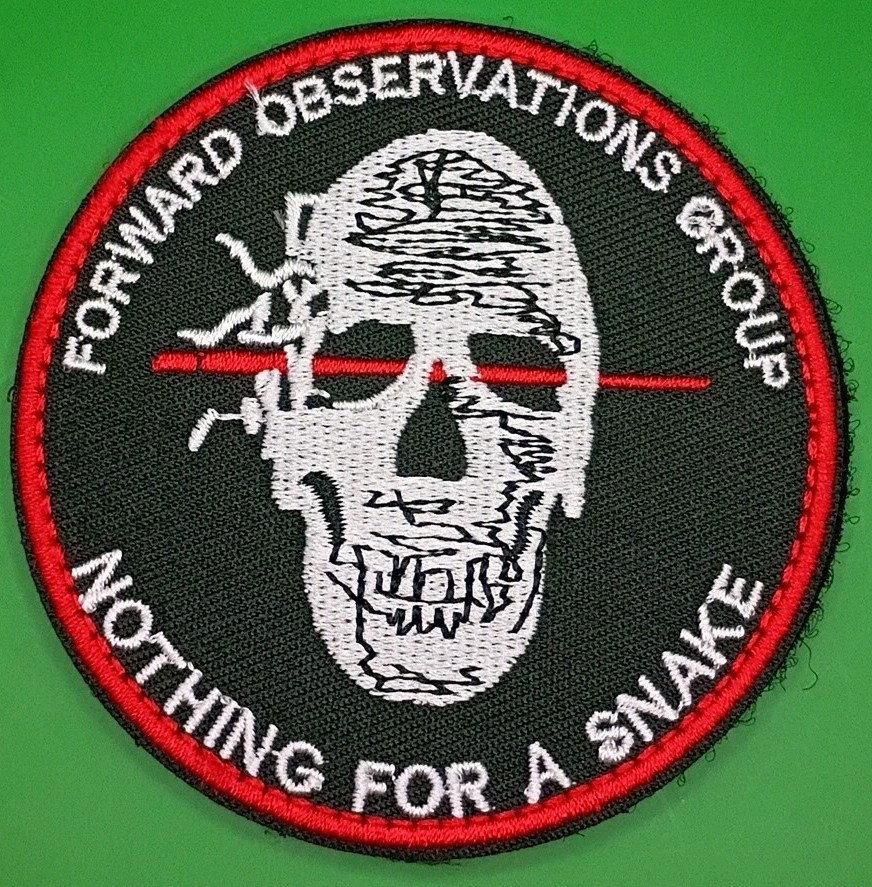 FOG Forward Observations Group Patch Nothing for a Snake Tactical Hook & Loop