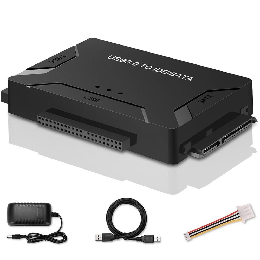 USB 3.0 to IDE & SATA Converter External Hard Drive Adapter Kit 2.5"/3.5" Cable