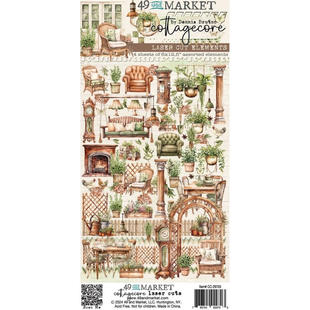 49 And Market Cottagecore Laser Cut Elements