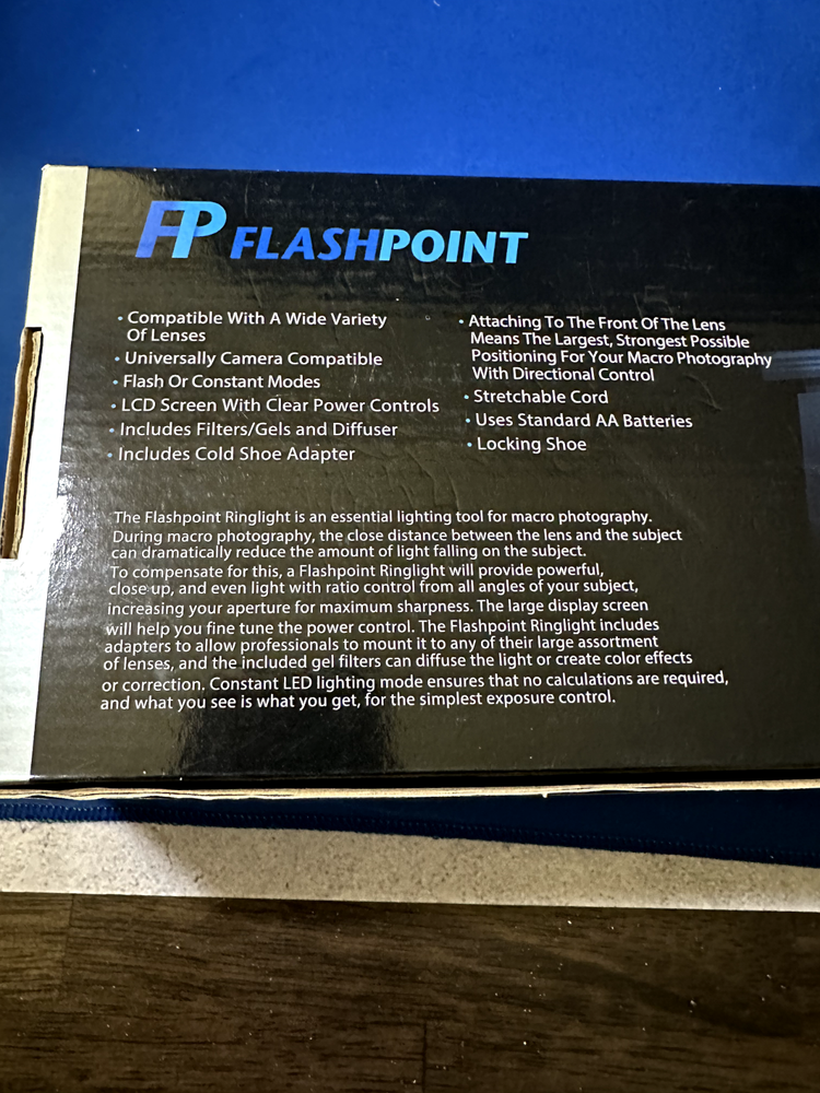 Flashpoint VL-48, Macro Ring Light with Adapter for 49-77mm Diameter Lenses