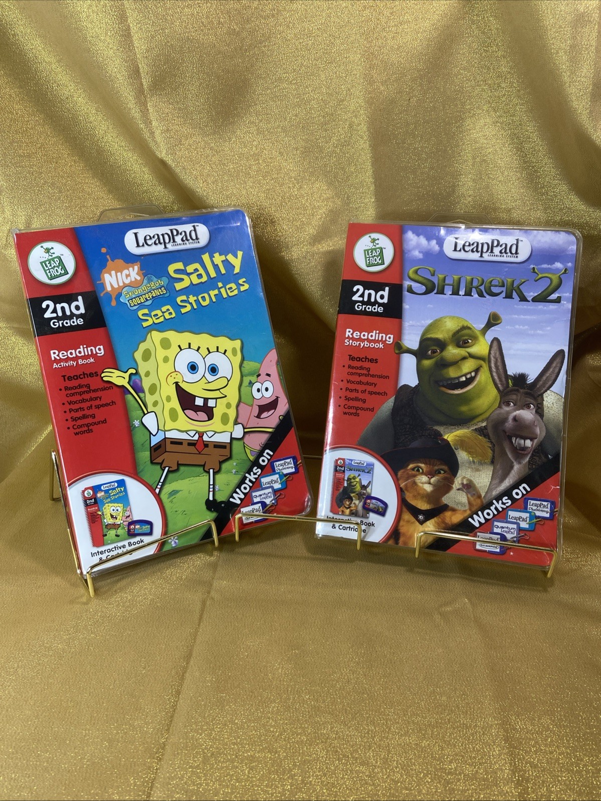 LeapFrog LeapPad / Spongebob Squarepants / Shrek 2 / Books and Cartridges 2003