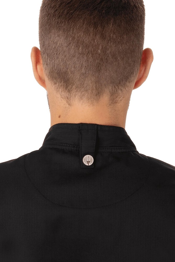 Men's Bowden Chef Coat, Black, Medium