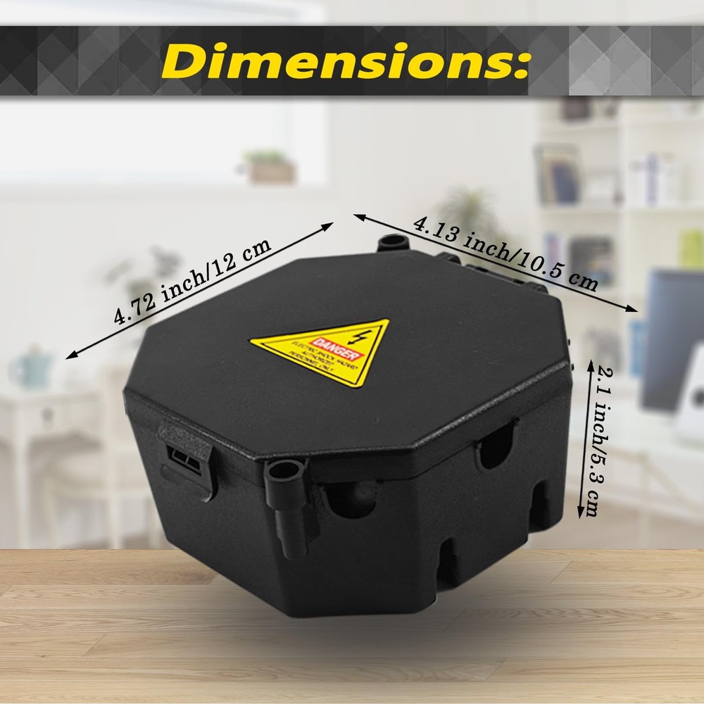 Black Open Splice Junction Box (6 Pack), Splice Box Wire Electrical Junction ...