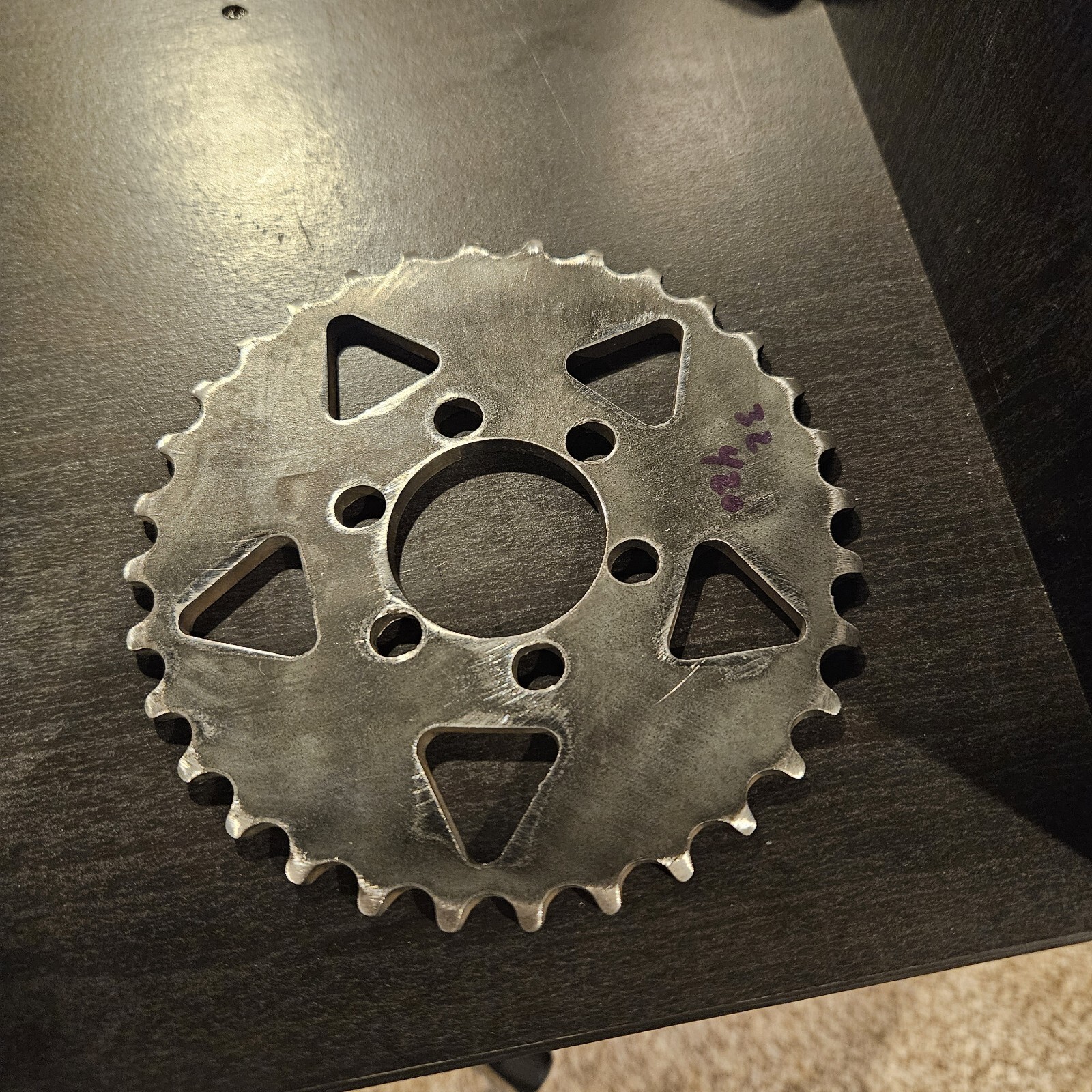 Any Tooth Sprocket Steel NEW #420 Chain 6 Hole Design - Design may vary