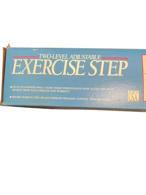 Aerobic Two-Level Adjustable Exercise Step Platform w/ Video 1992 FREE SHIPPING