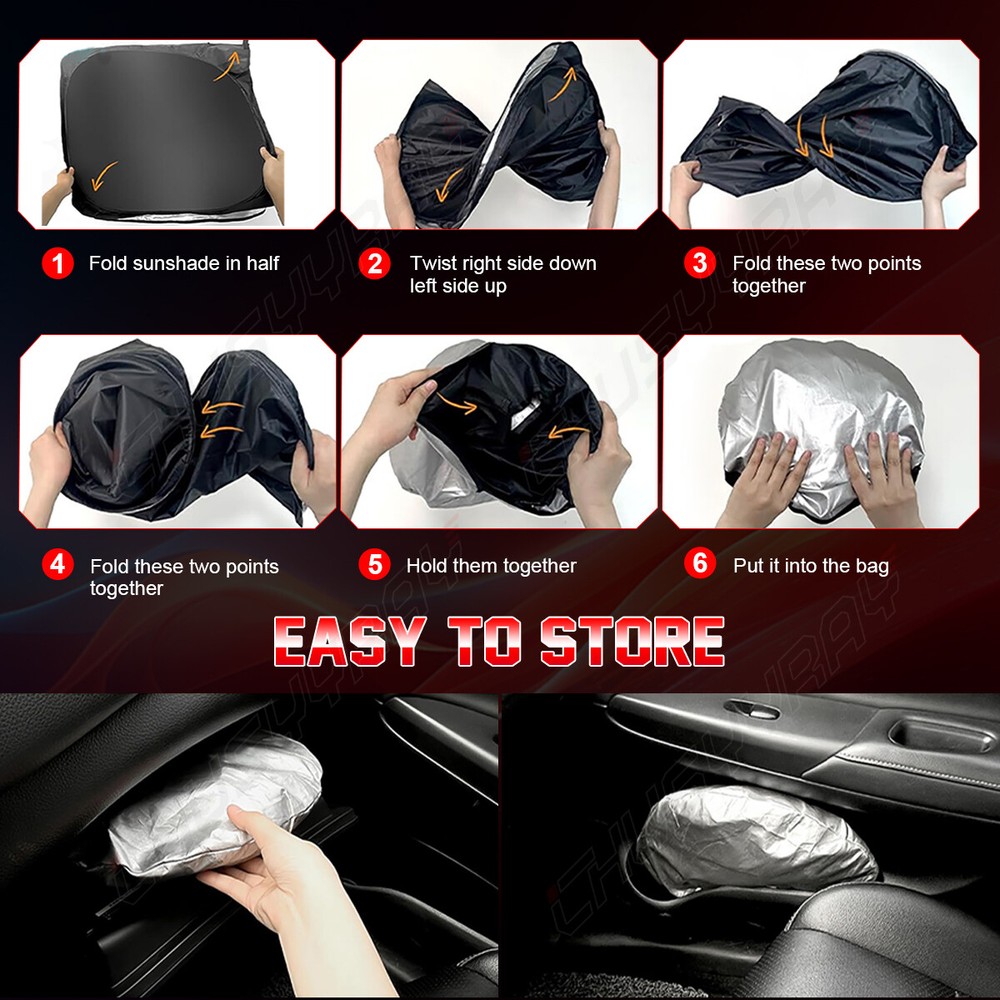 Windshield Visor UV Protector Foldable Shield FOR Ford Explorer 16-19