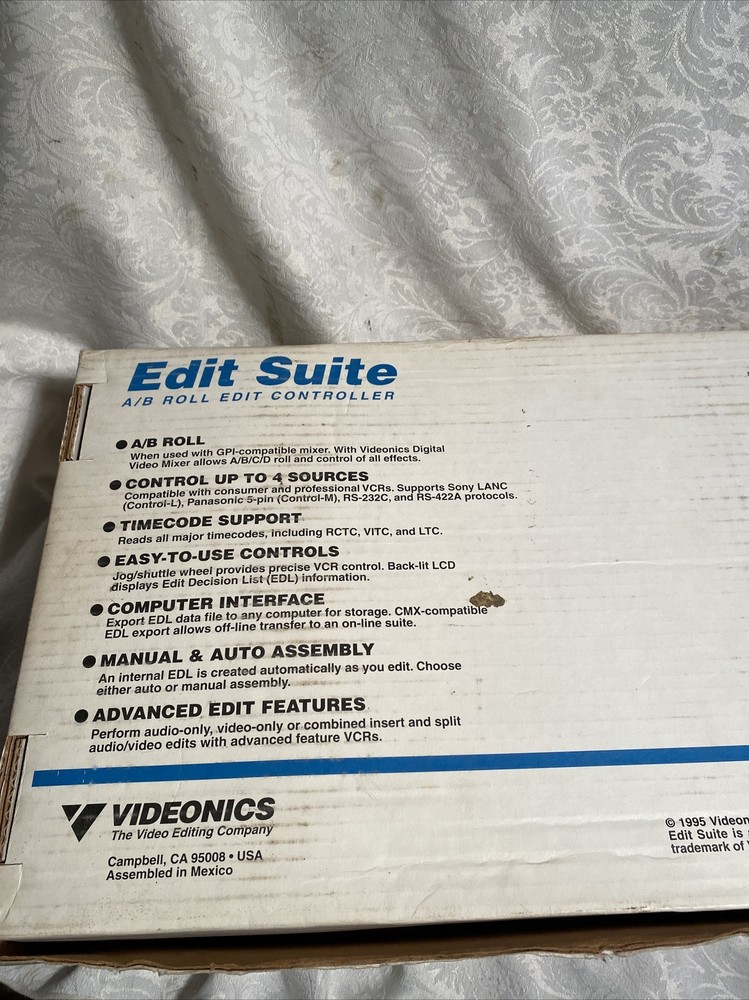 Videonics Edit Suite AB Roll Edit Controller Video Editing Equipment Powers On