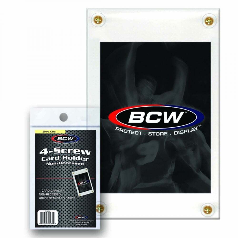 20 BCW Non Recessed 4-Screw Screwdown Standard Sized Card Holders