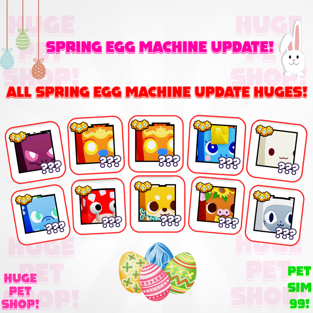🐇🐣SPRING EGG MACHINE UPDATE🐰🌷- 💪 - PS99🎮 - 🟢CHEAP &  Fast Delivery!