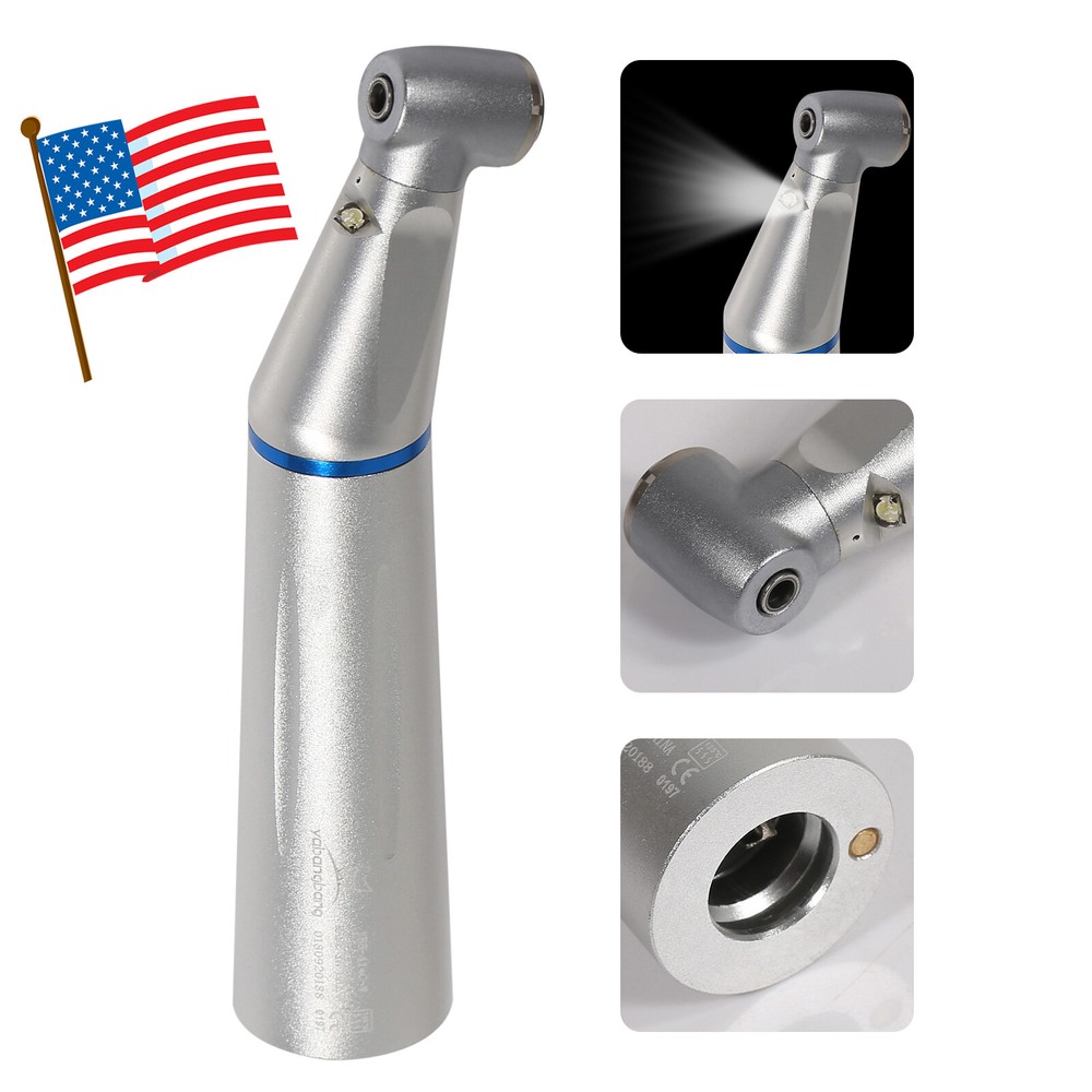 Dental E-generator LED Low Speed Contra Angle Handpiece Inner Push Button Yabang