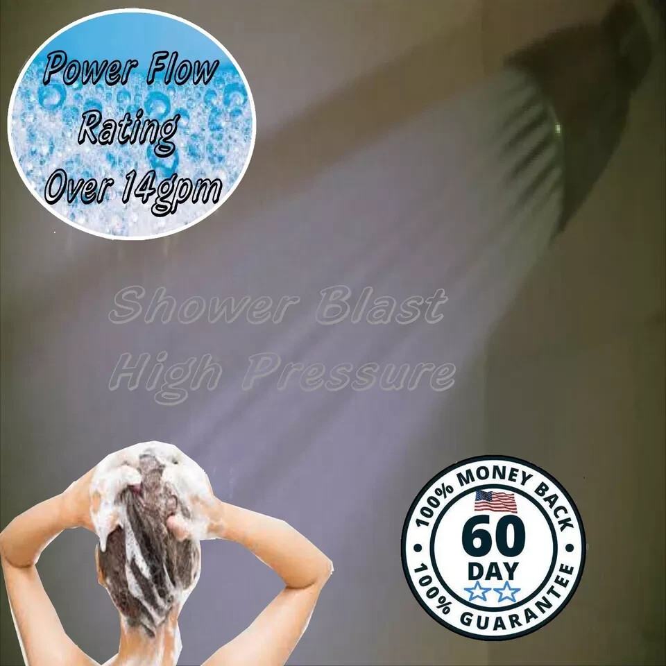 Super High Pressure Shower Head Over 14gpm Modified Approved Blasting Flow