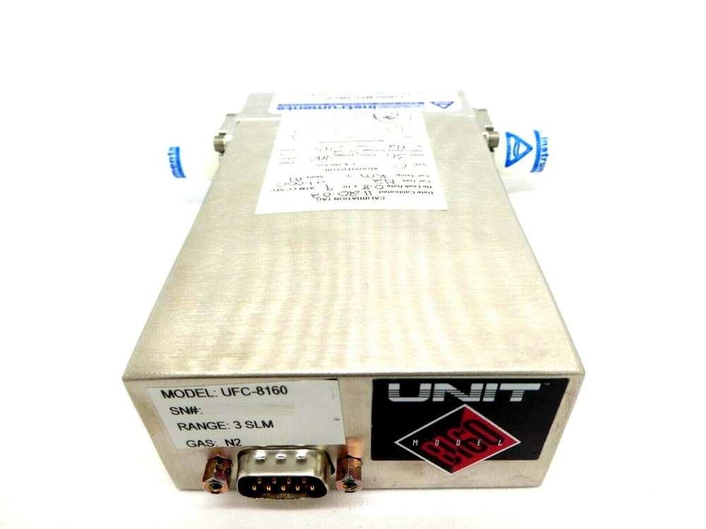 UNIT Instruments UFC-8160 Mass Flow Controller MFC 3 SLM N2 8160 Refurbished