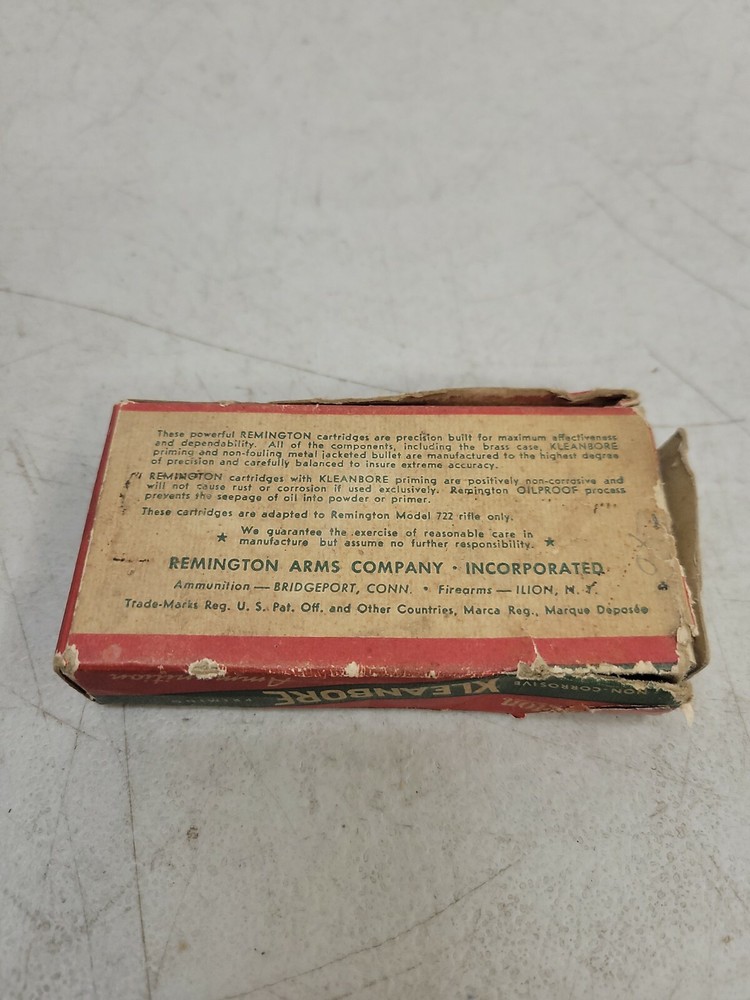 Vintage Remington Kleanbore 222 Shot Shells EMPTY BOX ONLY
