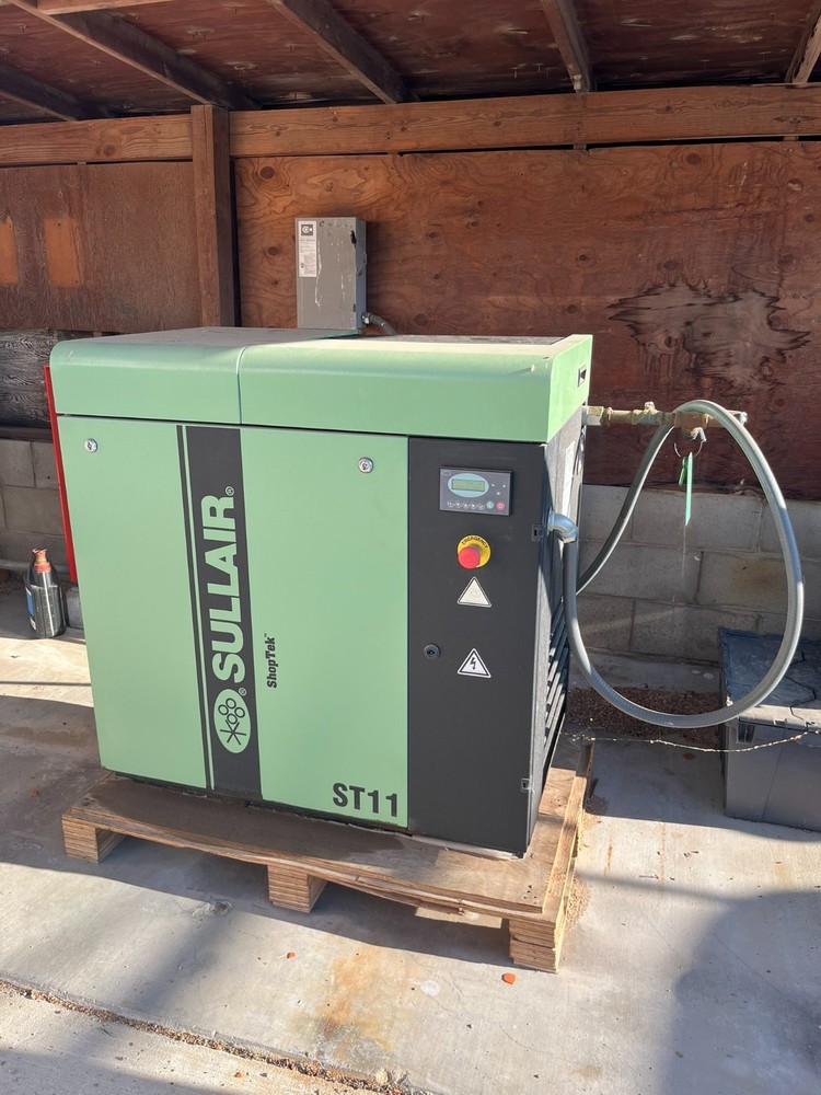 Sullair Shoptek ST 11 rotary screw air compressor