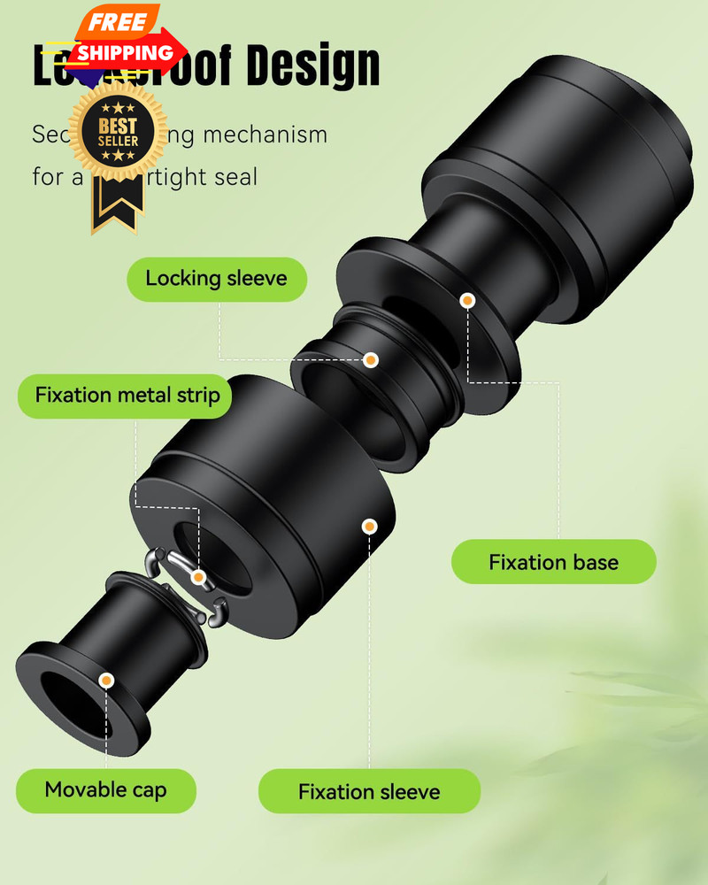 Pawfly 15 Pcs Quick Connect 1/4" 15pcs Nut Coupling, Coupling