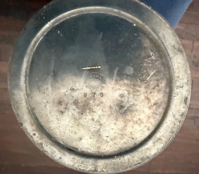 Vintage Beacon Silver Co Silver Plate Hollowware 9” Coffee Pot