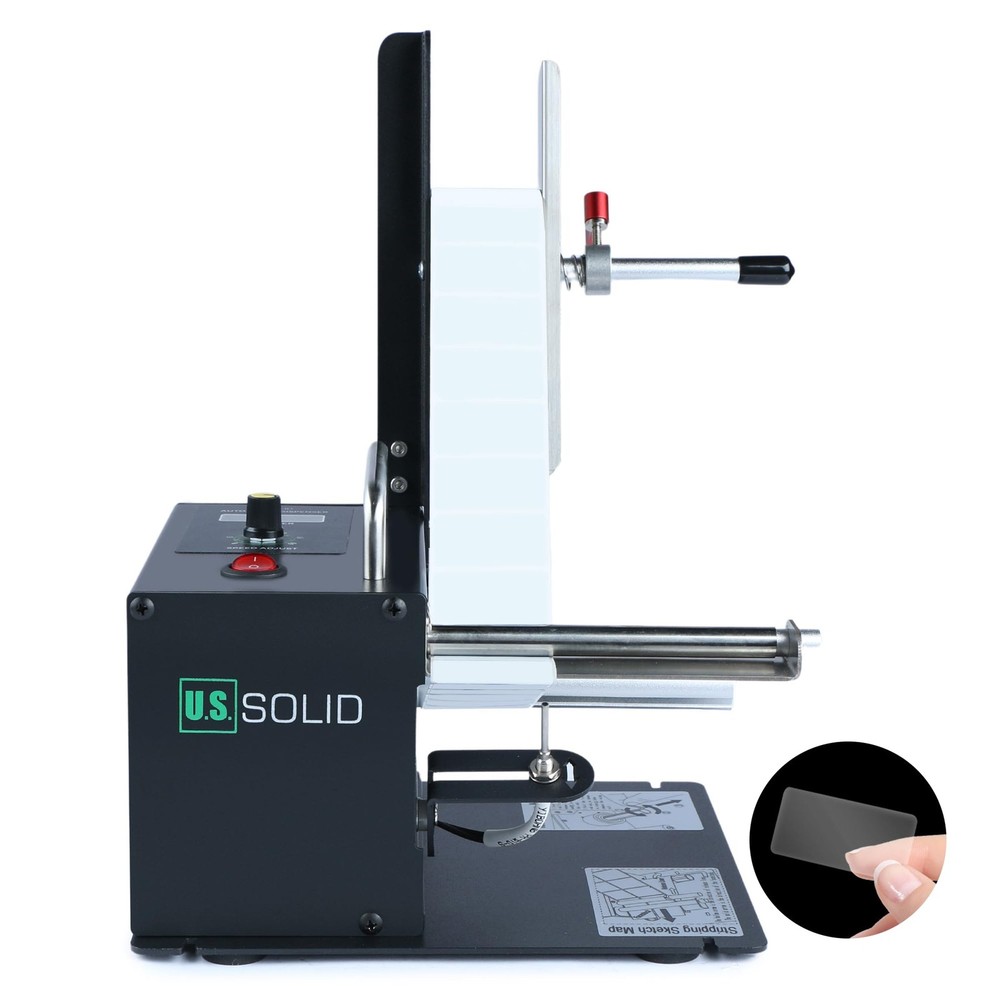 U.S. Solid Automatic Label Dispenser Clear Labels Counter 4.52 in Width