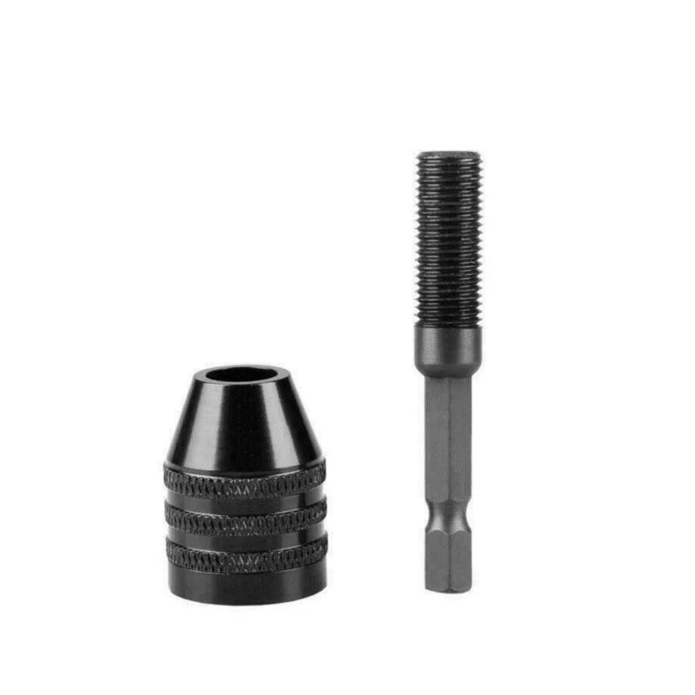 4Pcs 1/4"Hex Shank Keyless Drill Chuck Adapter Bit Quick Change Converter Driver