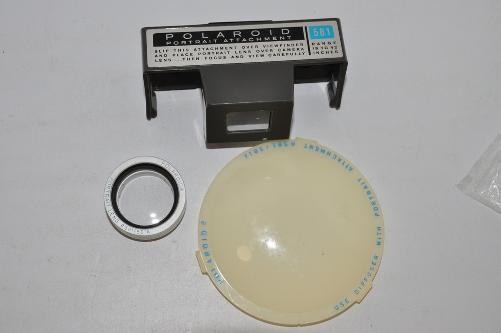 POLAROID Camera Portrait Kit #581 (Lens, Diffuser, Adapter, Case) Vintage