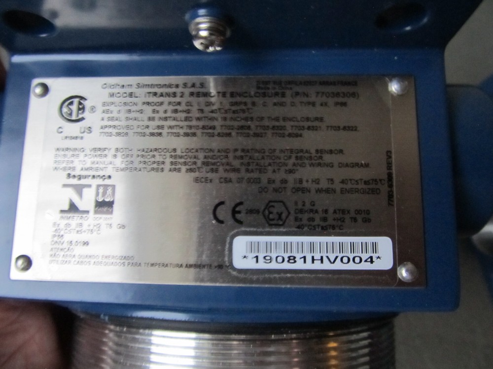 Oldham iTrans 2 Remote Enclosure P/N 77036306