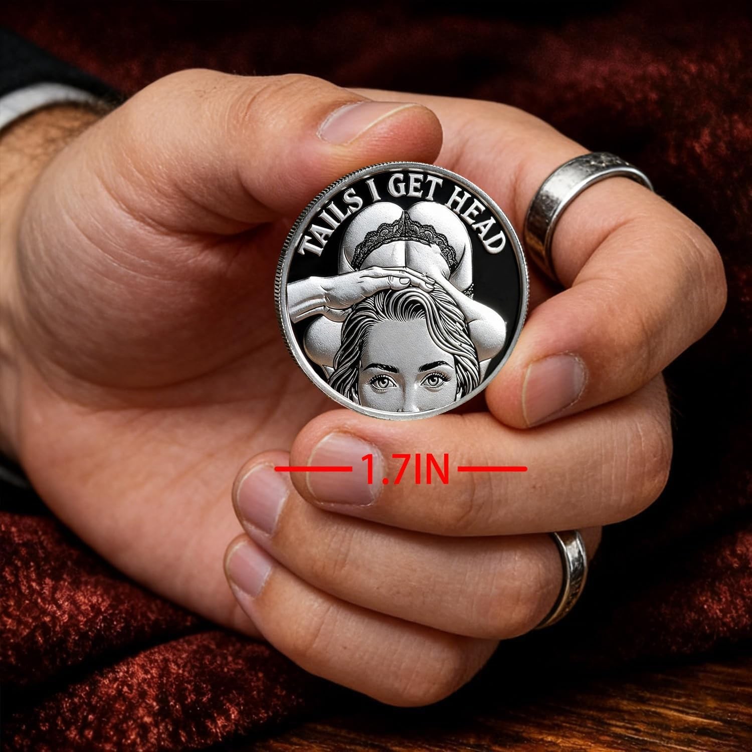 Heads I Get Tail/Tails I Get Head Commemorative Coin, Funny Challenge Coin