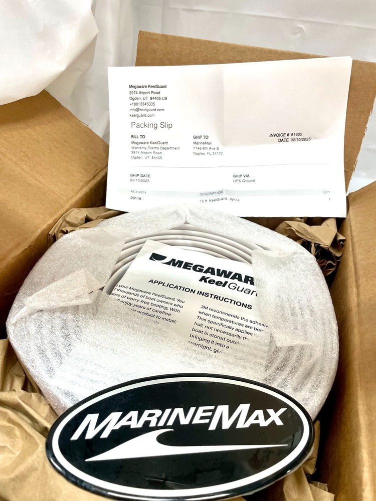 Megaware KeelGuard 16ft White Kit - 20116 (NAP)