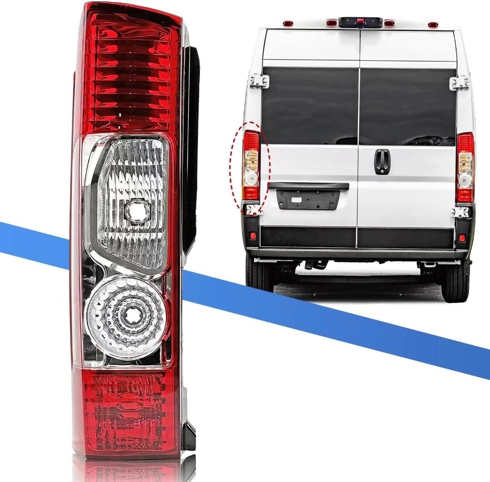 Replacement Driver Side Tail Light, no Circuit for RAM ProMaster 1500 2500 3500