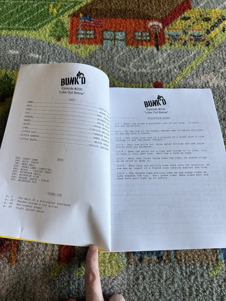 Bunk’d Disney Channel Original S2 Ep 6 Shooting Draft Script 2016
