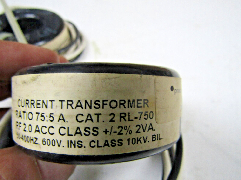 🔥PROCESS ENGINEERING 75:5 A RATIO CURRENT TRANSFORMER 600 VAC 2.0 ACC +/-2% 2VA