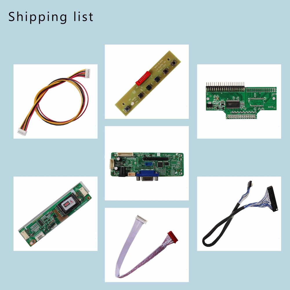 VGA LCD Controller LCD Driver Board Work for 8.4" AA084VC03 640x480 LCD Display