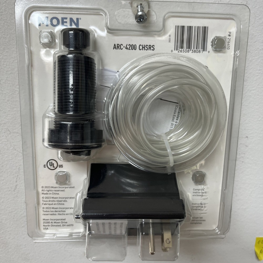MOEN Garbage Disposal Air Switch Controller Base Unit with Chrome and Spot Resis