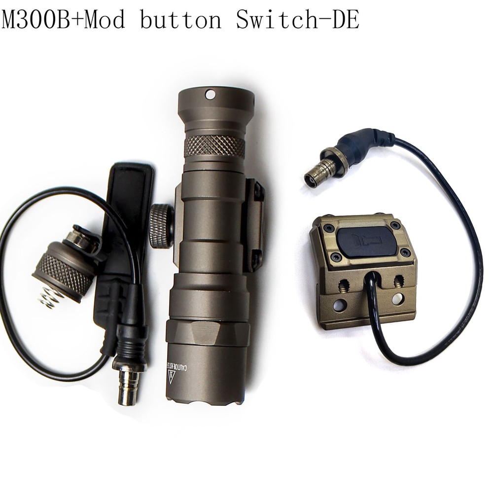 Tactica M300B Weapon Light with Pressure Switch Mod Button Light Offset Mount