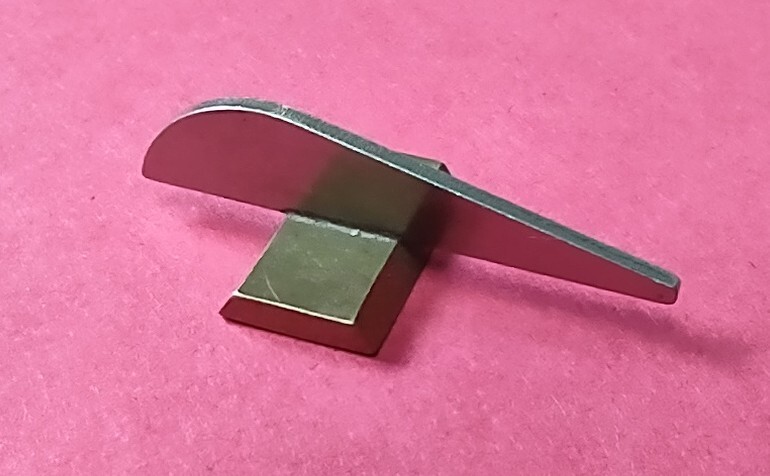 German Silver Front Sight 3/8" Brass Base Works On Any Octagon Muzzleloader