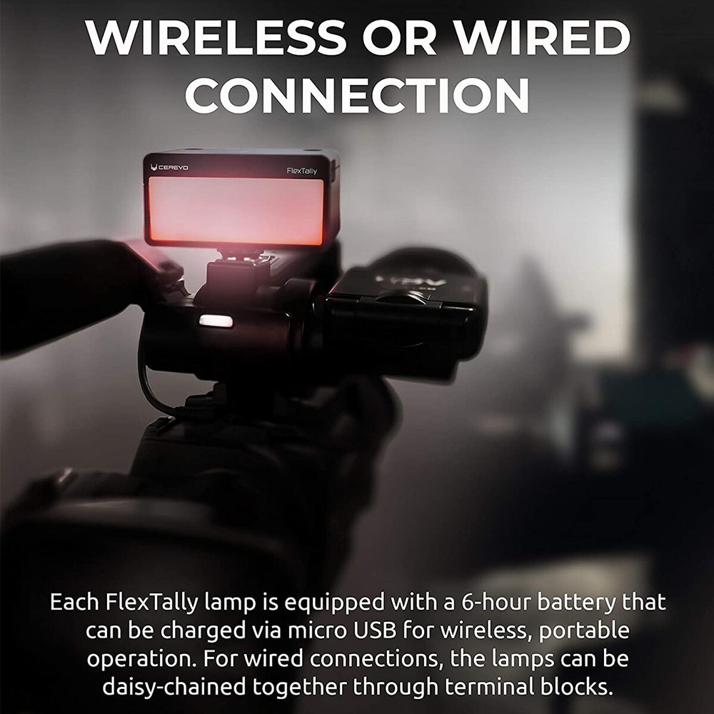 Cerevo FlexTally Wireless Tally Light System for Video Switcher and Multi-Camera