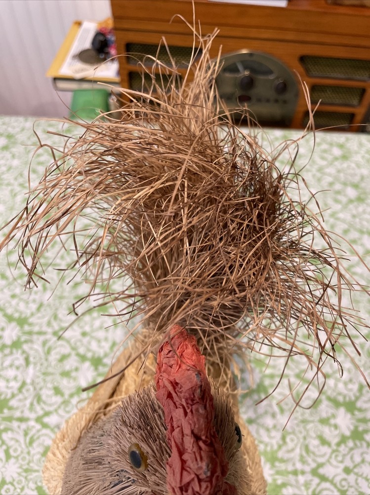 Straw Rooster Figure