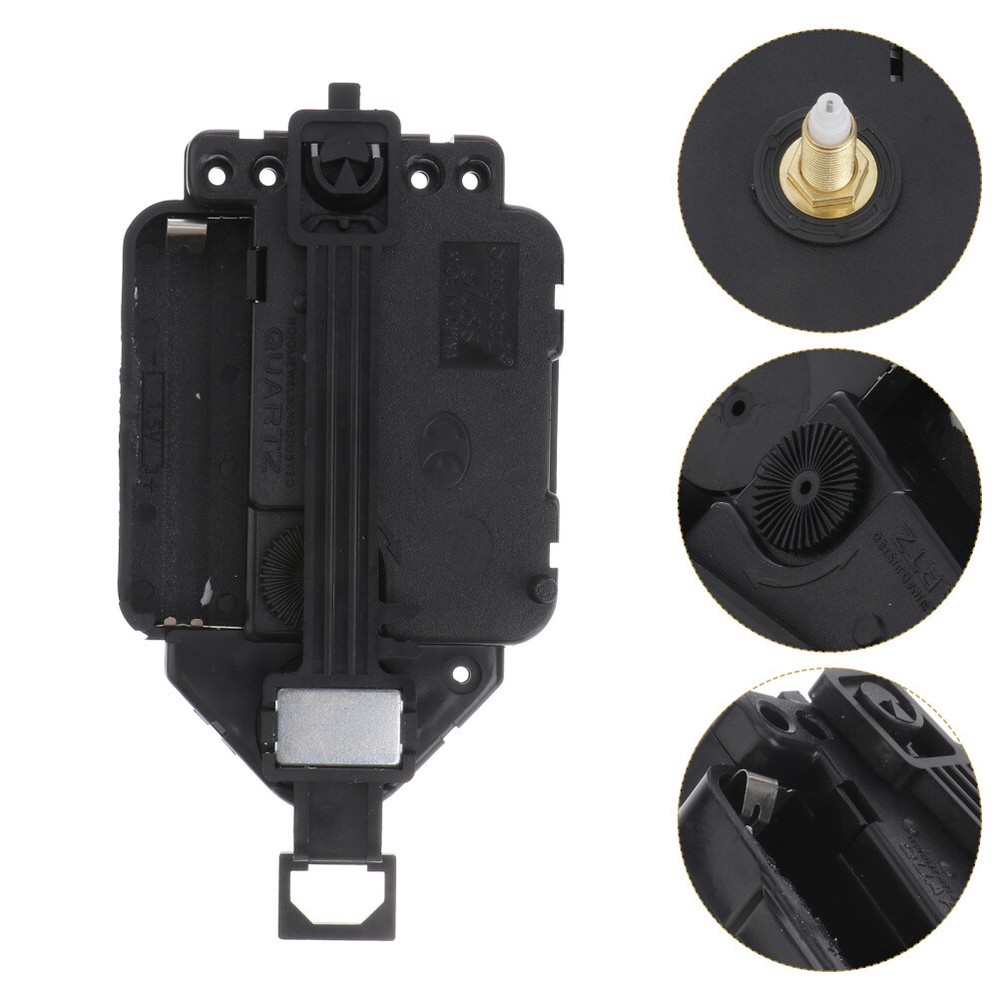 Sweeping Pendulum Movement Replacement Clock Accessory Silent Black Plastic