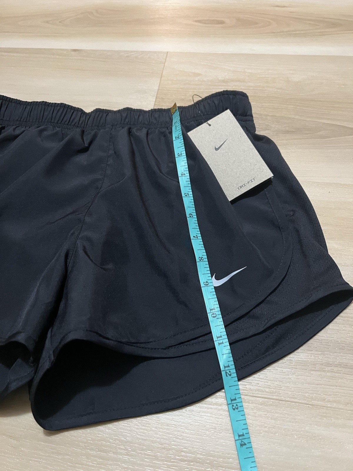 NWT Nike Tempo Women's Brief-Lined Running Shorts Black Size Small 831558-014