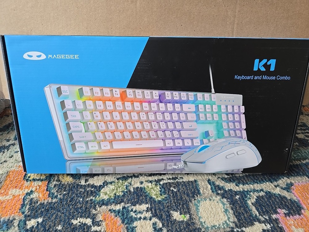Magegee K1 Gaming Keyboard & Mouse Combo New In Box WIN 7/8/10/11/MAC/LINUX
