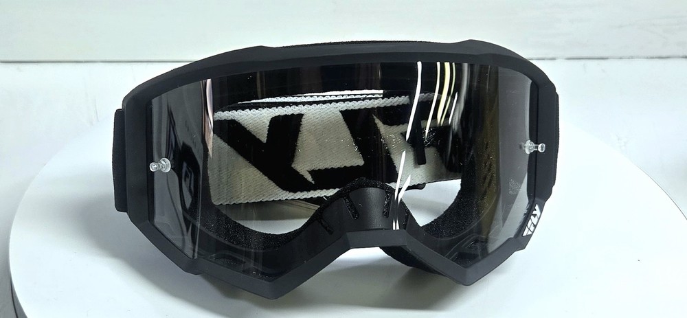 FlyRacing Focus MX Goggles Black and White