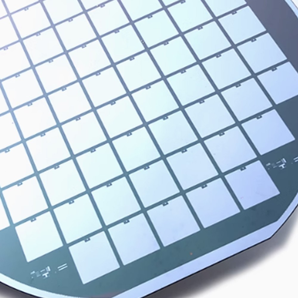 6in Silicon Wafer CPU Chip Semiconductor Lithography Circuit With Bracket Oqa2e