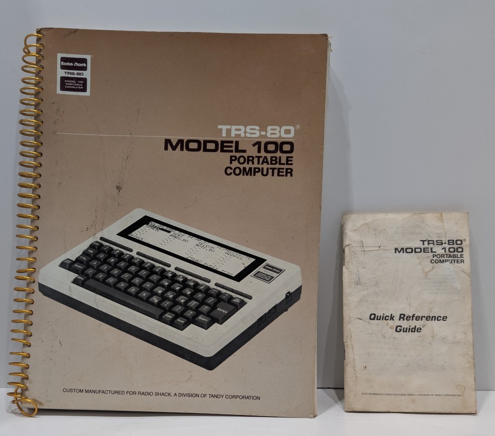 RADIO SHACK TRS-80 M100 PORTABLE COMPUTER - TESTED/WORKING