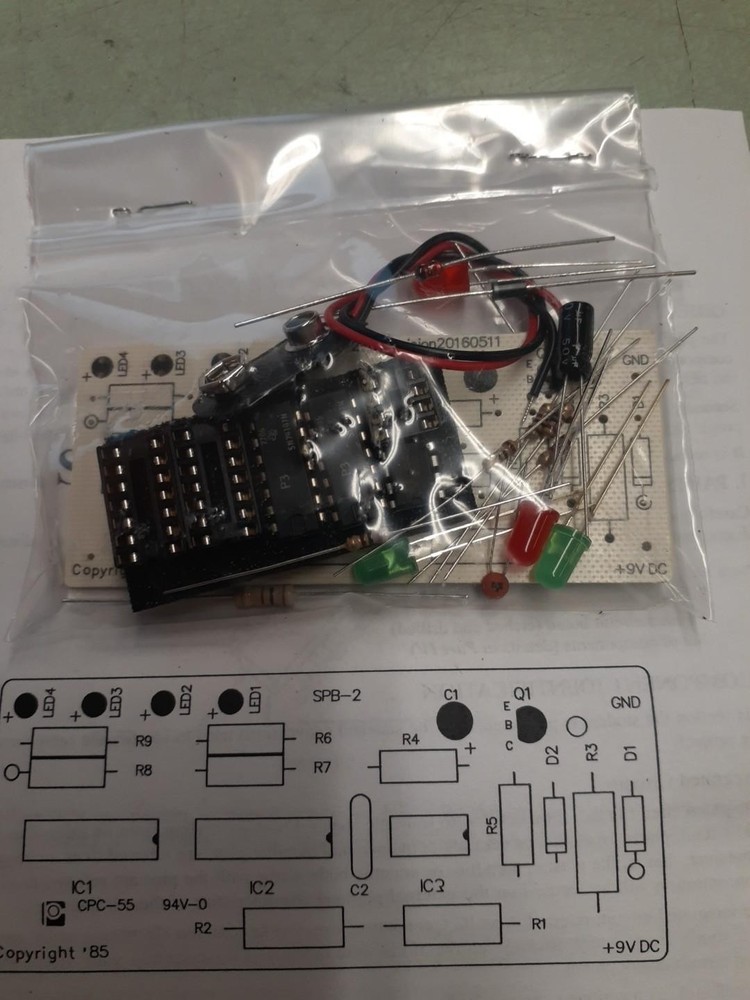 DIY Electronic Project, Beginner Soldering Practice Kit with Assembly Guide