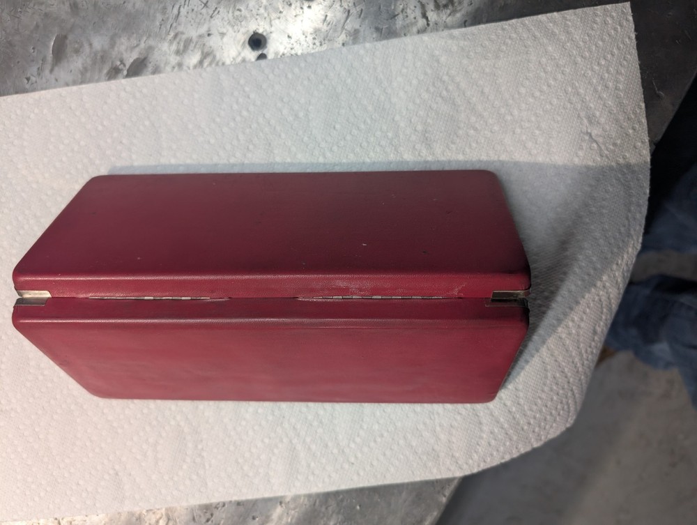 Red Micrometer Case with Foam Insert
