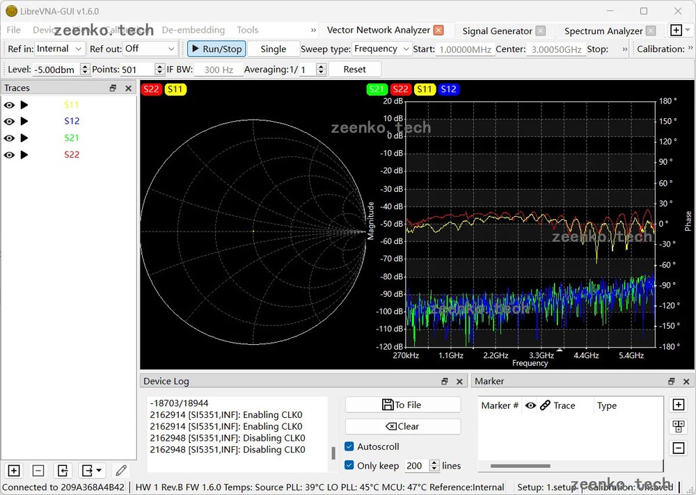 LibreVNA 6GHz USB Based Vector Network Analyzer VNA + LibreCAL Calibration Kits