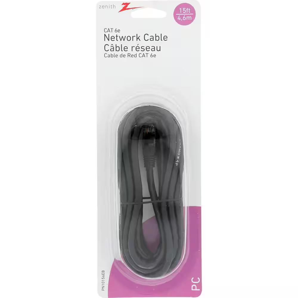 15 Ft. Cat 6E RJ45 Networking Cable