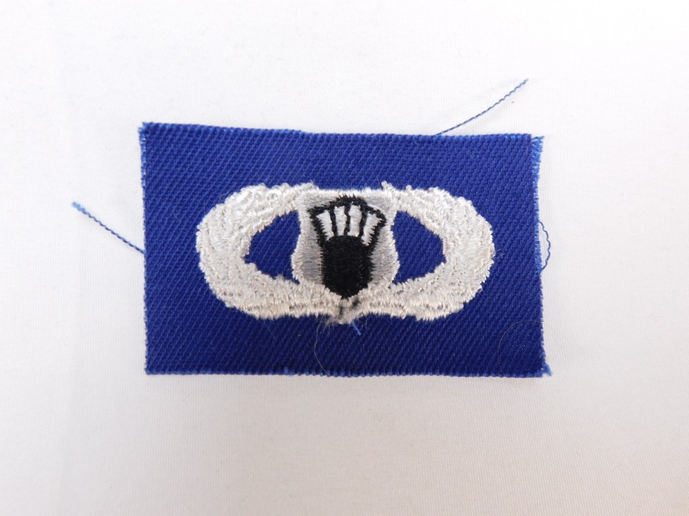 US Air Force USAF Basic Air Traffic Controller Royal Blue Twill Patch