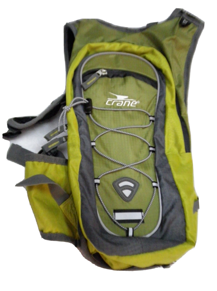 CRANE AUTHENTIC TWO TONE GREEN WALKING HIKING Backpack PADDED BACK 92070