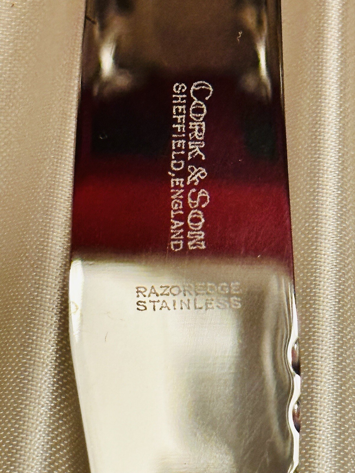 Rare16-PieceCork&Son EnglandKnife/ForkBoxedRosewood Handle/Silver Cap CutlerySet