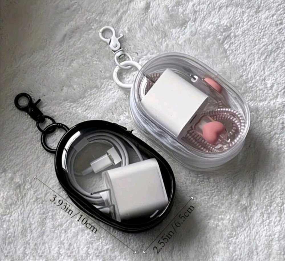 1pc Creative Transparent Multifunctional Storage Bag, Portable & Versatile WHITE